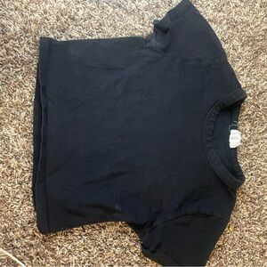 Cotton On Black Tee with Brown Flecked Knit Lining